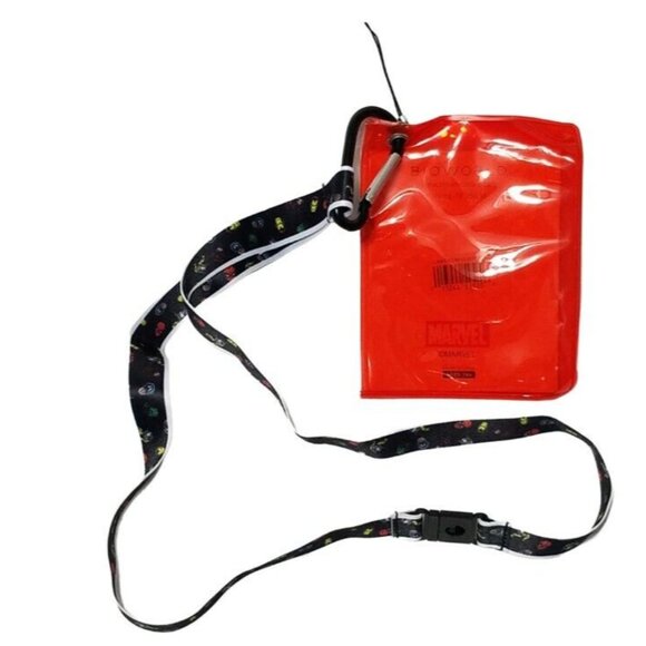 Bioworld Marvel Classic Superhero Logos Lanyard with ID Pouch (ages 14+) - Picture 5 of 8